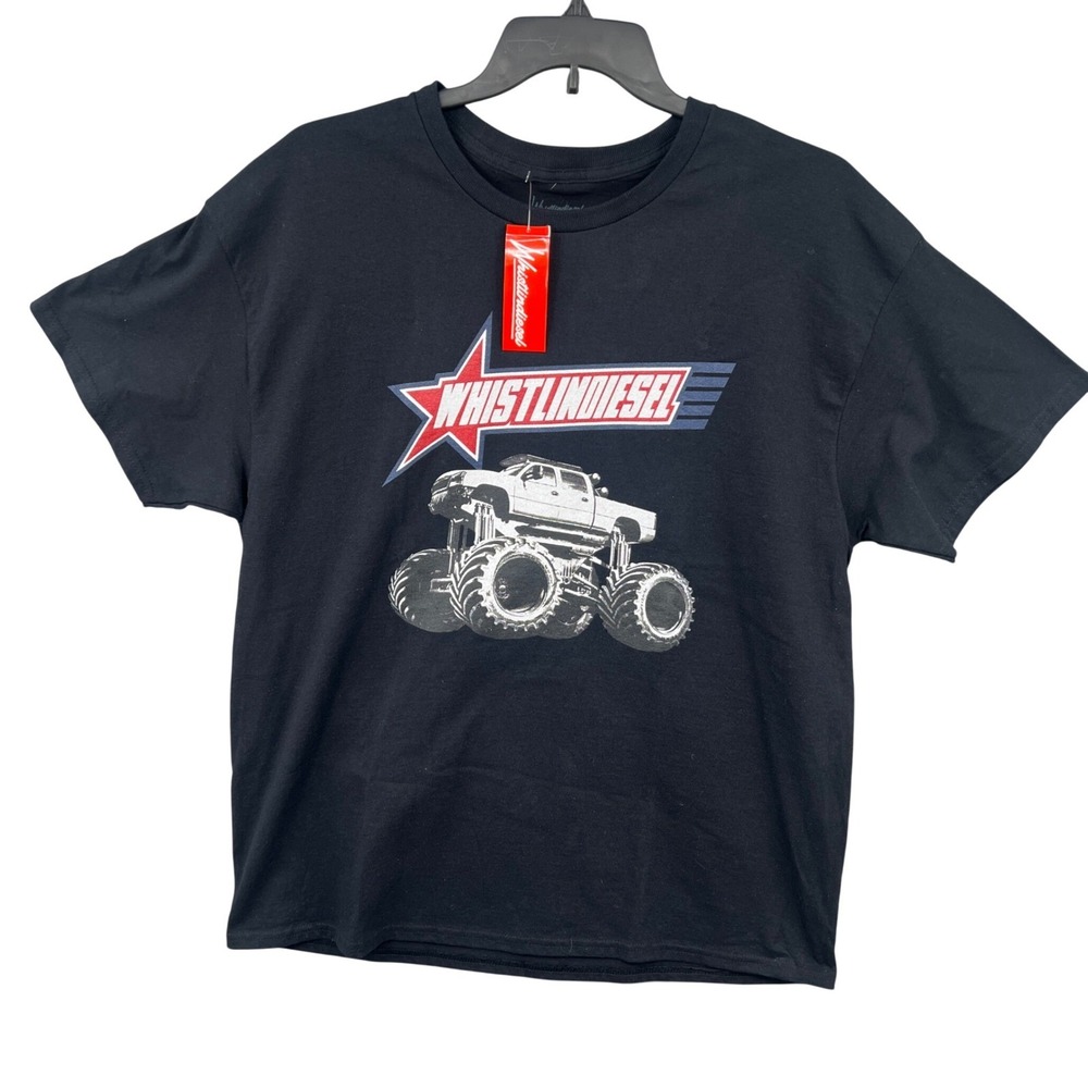 WhistlinDiesel T-Shirt Size XL Black Monster Truck Graphic Streetwear Merch NWT